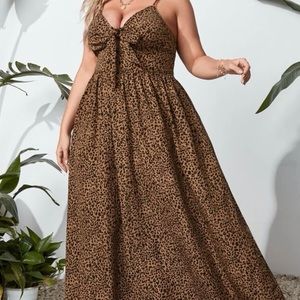 Leopard maxi dress
